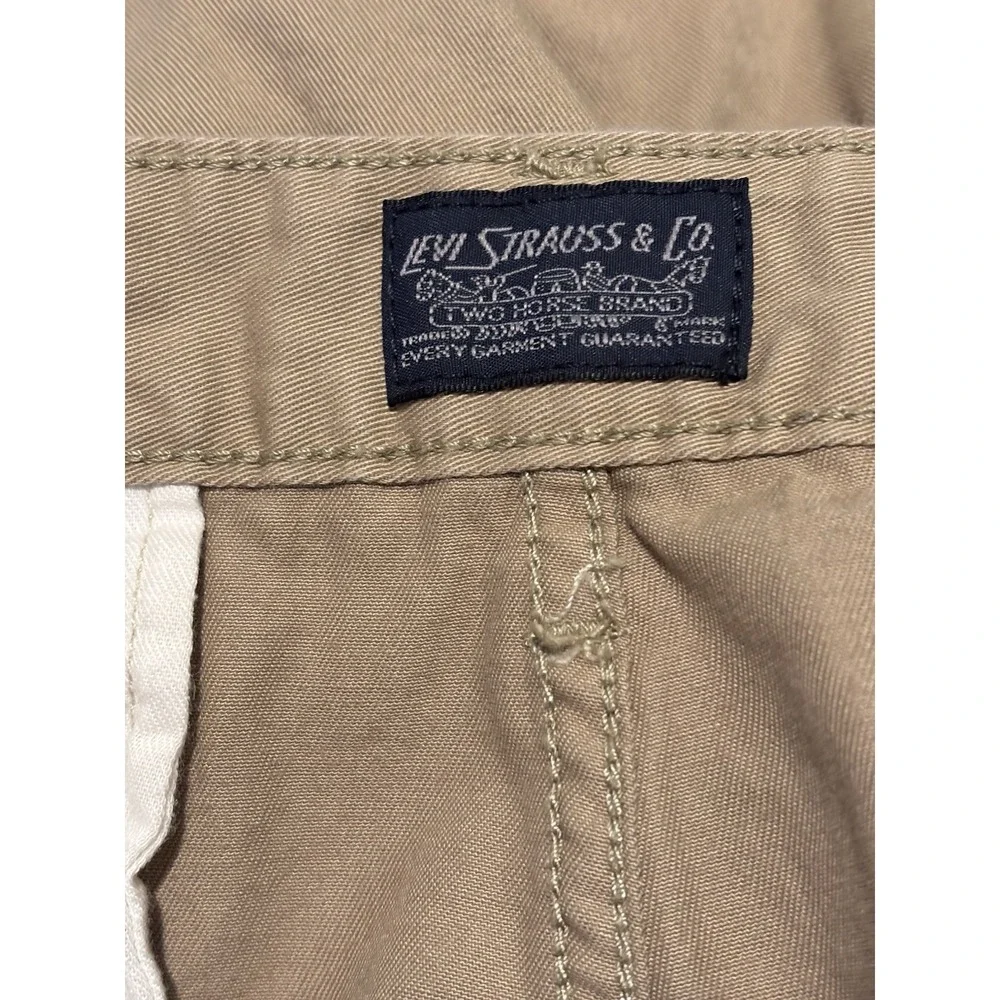 Levis Strauss Size 36x9 Cargo Two Horse Brand Canvas Shorts‎ Men's Brown Outdoor